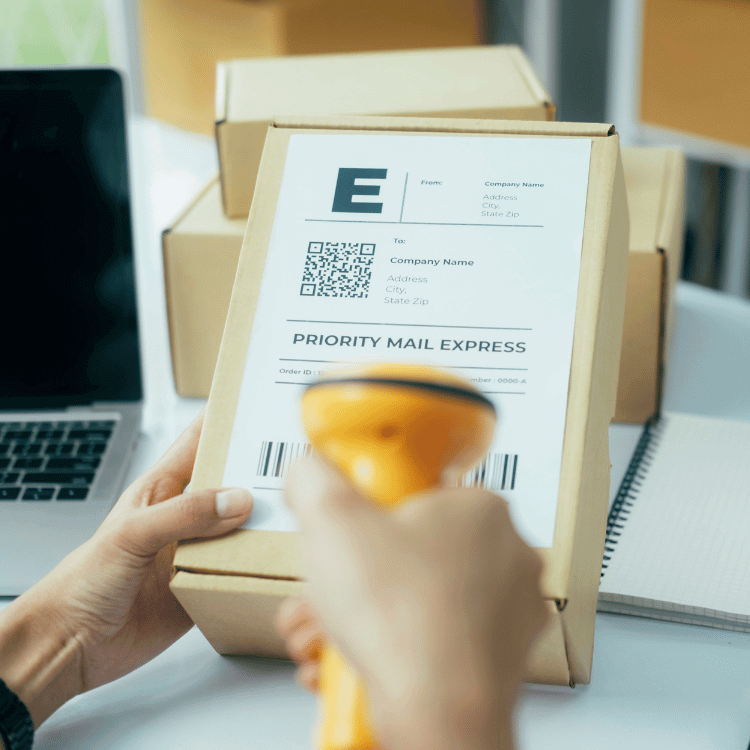 Scan a parcel