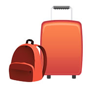 sending suitcases abroad